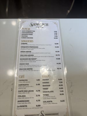 Menu photo 1 Sanguich Miami, FL Menu photo 1 Sanguich Miami, FL