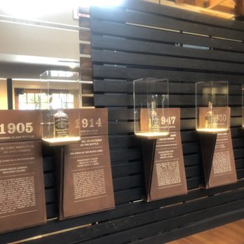 The Jack Daniel Distillery - Jack Bottles through the years - Distilleries Near Me - Lynchburg, Tennessee