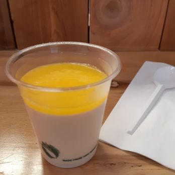 Menya Raizo - Mango pudding made by Yoshida Shoten - Ramen Near Me - Vancouver, British Columbia Menya Raizo - Mango pudding made by Yoshida Shoten - Ramen Near Me - Vancouver, British Columbia