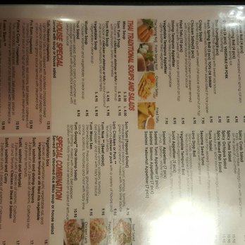 Sushi Thai Delight - Menu page 1 - Thai Near Me - Edmond, Oklahoma