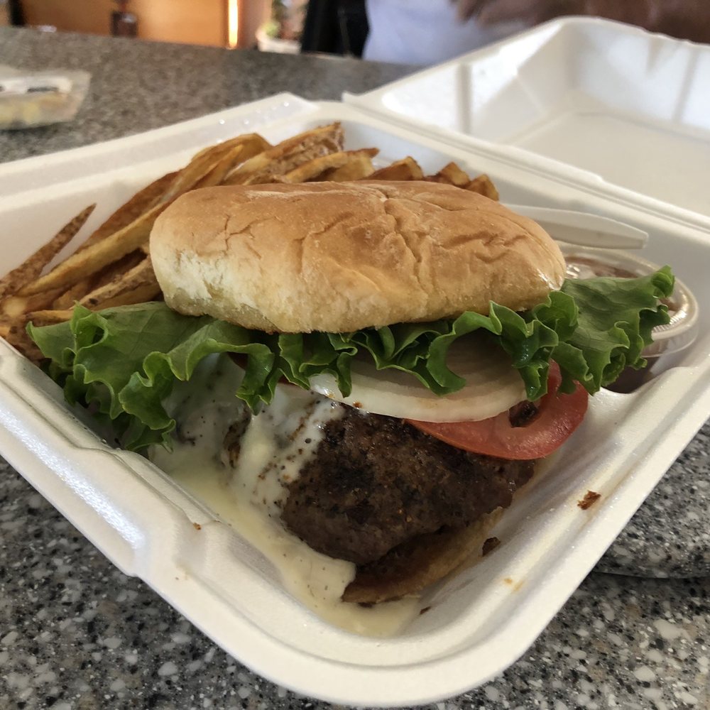 Cajun cheese burger.
