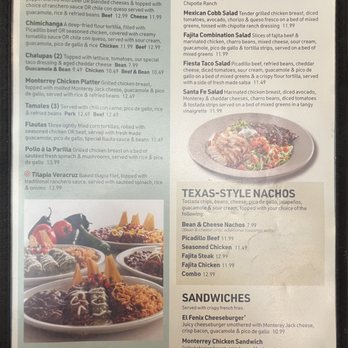 El Fenix - Menu Page 4 - Mexican Near Me - Plano, Texas El Fenix - Menu Page 4 - Mexican Near Me - Plano, Texas