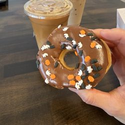 Arnold's Coffee and Donuts - Iced chocolate donut