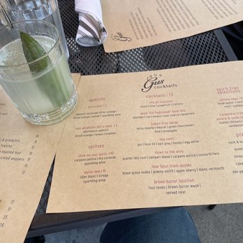 GusGus - Drink menu - Bars Near Me - Saint Paul, Minnesota