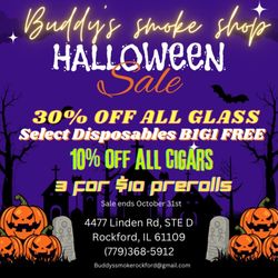 Buddys Smoke Shop - Buddy's Halloween sale
