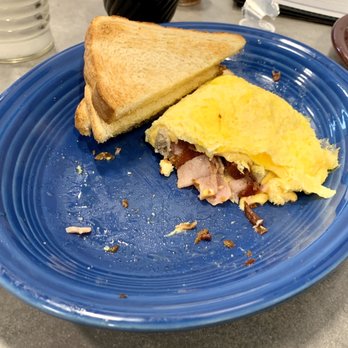 Honeymoon Grille - Meat lover's omelette. A very generous amount of meat and cheese on every bite! - Breakfast & Brunch Near Me - Akron, Ohio