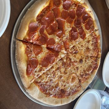 Luigi's At The Beach - Extra large half pep/half cheese - Italian Near Me - San Diego, California Luigi's At The Beach - Extra large half pep/half cheese - Italian Near Me - San Diego, California