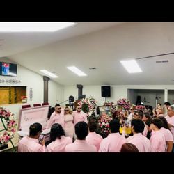 Palm Valley Funeral Home - Set up of funeral and a look inside of the casket