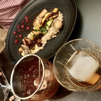 The Hermitage Inn - Parsnip beets Brussels sprouts - VEGAN  Mocktail: blackberry mule  Chili old fashioned - Hotels Near Me - Dover, Vermont
