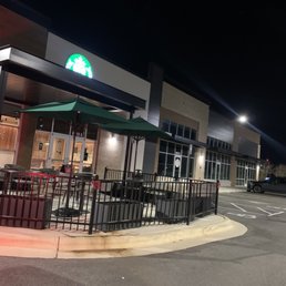 Exterior outside entrance of Starbucks - Greensboro, North Carolina Exterior outside entrance of Starbucks - Greensboro, North Carolina
