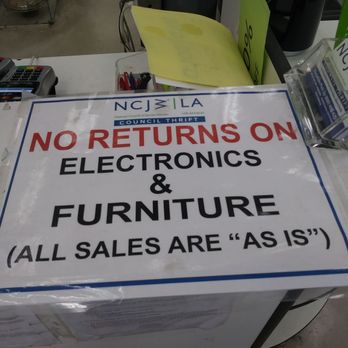 The Council Shop - No store policy for other items then furnitures and electronics. - Thrift Stores Near Me - Los Angeles, California