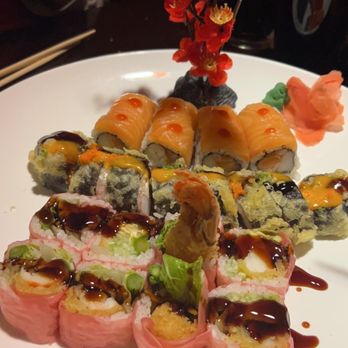 Sakura - Las Vegas Roll Fire Island Roll Lobster Tempura Roll - Japanese Near Me - Las Cruces, New Mexico Sakura - Las Vegas Roll Fire Island Roll Lobster Tempura Roll - Japanese Near Me - Las Cruces, New Mexico