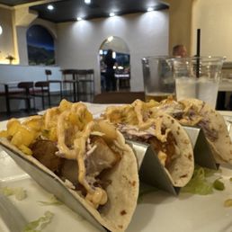 Baja tacos (so yummy)