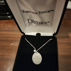 Bill Eisenhour Funeral Home - This is the back of the pendant that honors my father in law.