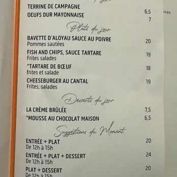 Le Kfée - Menu - Bistros Near Me - Paris, 75