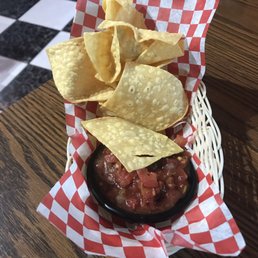 Complimentary chips and salsa