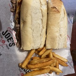 joe pizza - Italian beef and (7) oz of fries 20 actually