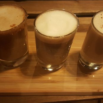 Lussi Brown Coffee Bar - Flight Night! Since it was so cold, we got a flight of hot drinks, but the best was the Festivus Eggnog! - Coffee & Tea Near Me - Lexington, Kentucky Lussi Brown Coffee Bar - Flight Night! Since it was so cold, we got a flight of hot drinks, but the best was the Festivus Eggnog! - Coffee & Tea Near Me - Lexington, Kentucky