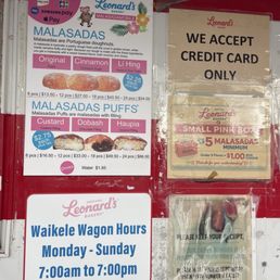 Current menu and hours of operation as of 8/20/2026 Current menu and hours of operation as of 8/20/2026