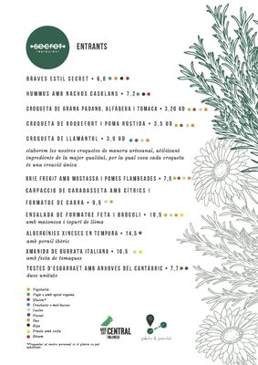 Menu photo 5 Restaurant Secret Valencia, V Menu photo 5 Restaurant Secret Valencia, V