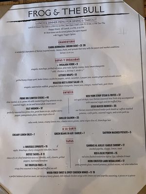 Menu photo 1 Frog & The Bull Austin, TX Menu photo 1 Frog & The Bull Austin, TX