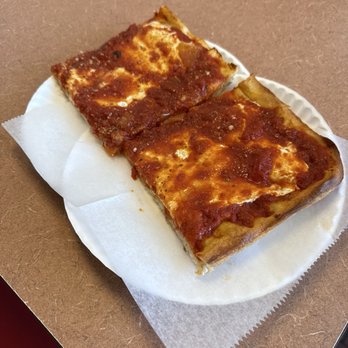 Ancona Pizzeria - Grandma Pizza Slice - Pizza Near Me - Valley Stream, New York Ancona Pizzeria - Grandma Pizza Slice - Pizza Near Me - Valley Stream, New York