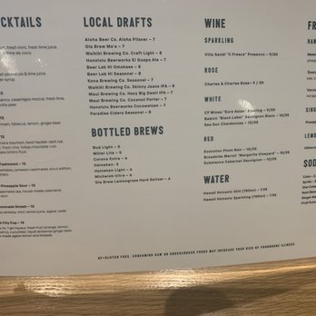 Mahi’ai Table - Cocktail Bars Near Me - Kapolei, Hawaii