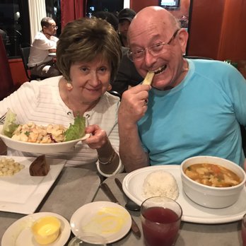 El Ceviche - My parents whooping it up. My dad got a fish soup and my mom had cerviche camarones - Cuban Near Me - Sarasota, Florida