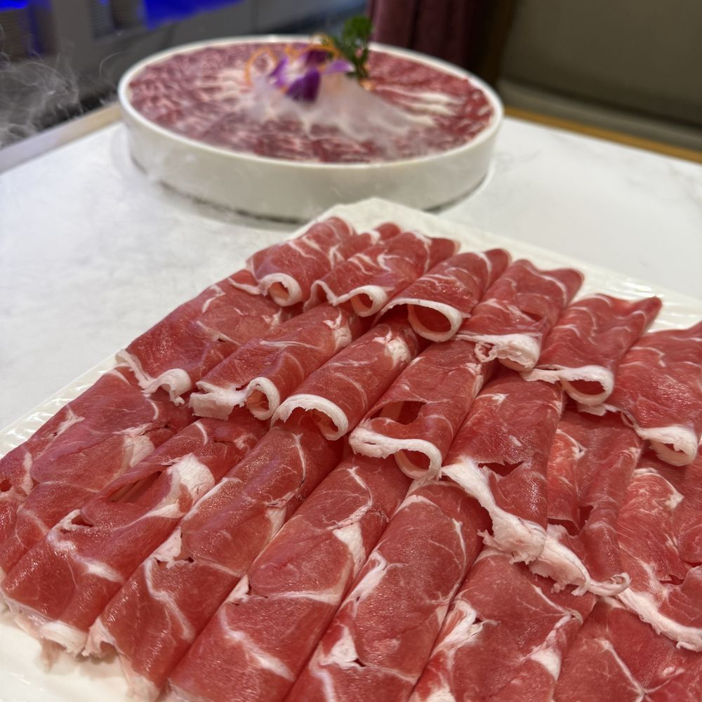 freshly cut short rib and lamb shoulder freshly cut short rib and lamb shoulder
