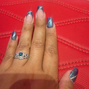 VIP Nails & Spa - Glitter cat eye full set - Nail Salons Near Me - Lodi, California