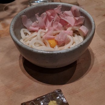 Rintaro - Kama tama udon (their take on udon carbonara) - Izakaya Near Me - San Francisco, California