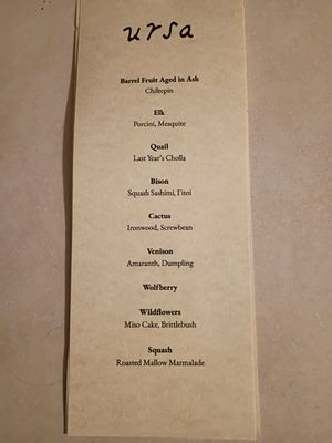 Menu photo 3 Ursa Tucson, AZ