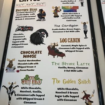 The Chocolate Moose - Signature Lattes Menu - Coffee & Tea Near Me - Beckley, West Virginia