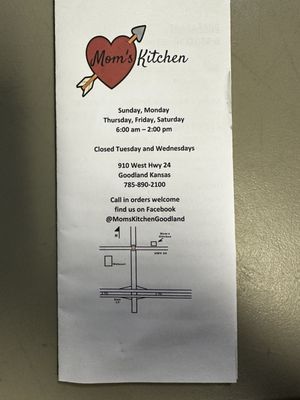 Menu photo 2 Mom's Kitchen Goodland, KS Menu photo 2 Mom's Kitchen Goodland, KS
