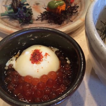 Okonomi - Onsen egg with ikura - Japanese Near Me - Brooklyn, New York Okonomi - Onsen egg with ikura - Japanese Near Me - Brooklyn, New York