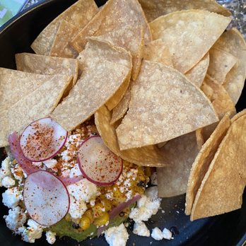 Earls Kitchen + Bar - Corn and avacado dip + chips - New American Near Me - Somerville, Massachusetts
