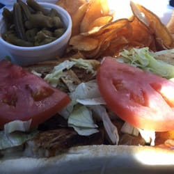 Rolling Bistro - Chicken philly with green beans as my side