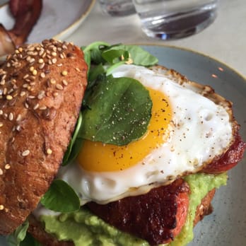 Two Hands - Breakfast roll with chorizo. The house made ketchup is delicious. - Breakfast & Brunch Near Me - New York, New York