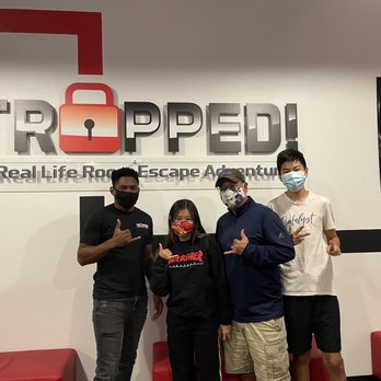 Trapped Escape Room - Left to Right: Myles, me, my dad, my brother - Escape Games Near Me - San Dimas, California Trapped Escape Room - Left to Right: Myles, me, my dad, my brother - Escape Games Near Me - San Dimas, California