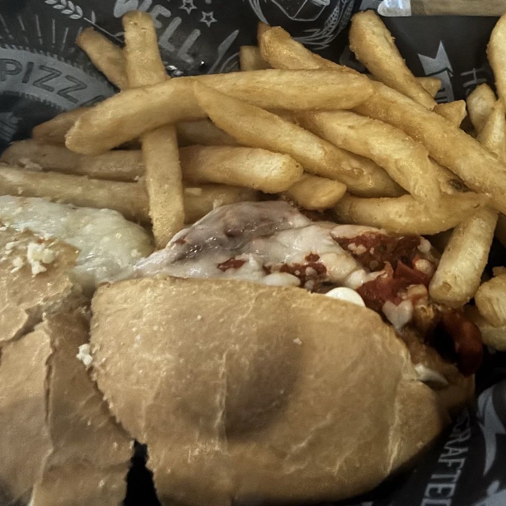 Sullivan's Cafe - Chicken parm grinder. House trimmed chicken breast, breaded and fried with homemade marinara! - Dive Bars Near Me - Naugatuck, Connecticut Sullivan's Cafe - Chicken parm grinder. House trimmed chicken breast, breaded and fried with homemade marinara! - Dive Bars Near Me - Naugatuck, Connecticut