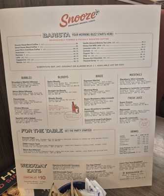 Menu photo 4 Snooze, an A.M. Eatery Huntington Beach, CA