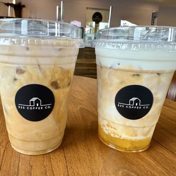 525 COFFEE CO. - Strawberry cream latte & orange bianco - Coffee & Tea Near Me - Fullerton, California