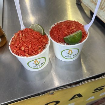 Elote - Esquite with hot Cheeto crumbs - Mexican Near Me - San Diego, California Elote - Esquite with hot Cheeto crumbs - Mexican Near Me - San Diego, California