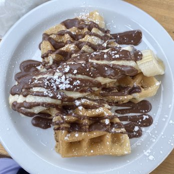 Fratelli Cafe - Gone Bananas Waffle - Coffee & Tea Near Me - Los Angeles, California