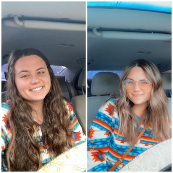 Shear Perfection Salon - Before and after Kim did a trim long layers to try and keep some length (my hair was for sure dead) and a balayage - Hair Salons Near Me - Redlands, California Shear Perfection Salon - Before and after Kim did a trim long layers to try and keep some length (my hair was for sure dead) and a balayage - Hair Salons Near Me - Redlands, California