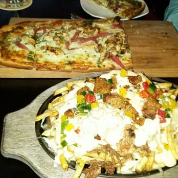 Barleymash - All in fries and cilantro pesto flatbread - Sports Bars Near Me - San Diego, California