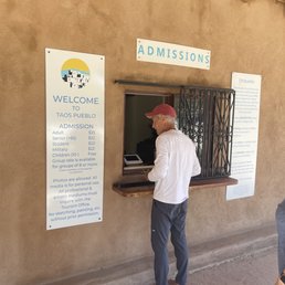 Taos Pueblo (Taos, NM), June 10, 2023 - Admission window