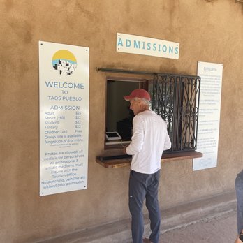 Taos Pueblo - Taos Pueblo (Taos, NM), June 10, 2023 - Admission window - Landmarks & Historical Buildings Near Me - Taos, New Mexico