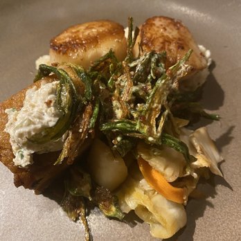 Jargon - Pork Belly and Scallop - New American Near Me - Asheville, North Carolina Jargon - Pork Belly and Scallop - New American Near Me - Asheville, North Carolina