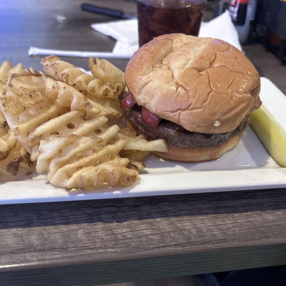 Blue & Gray Bar & Grill - bourbon apple chesse hamburger and waffle fries - Sports Bars Near Me - Gettysburg, Pennsylvania Blue & Gray Bar & Grill - bourbon apple chesse hamburger and waffle fries - Sports Bars Near Me - Gettysburg, Pennsylvania